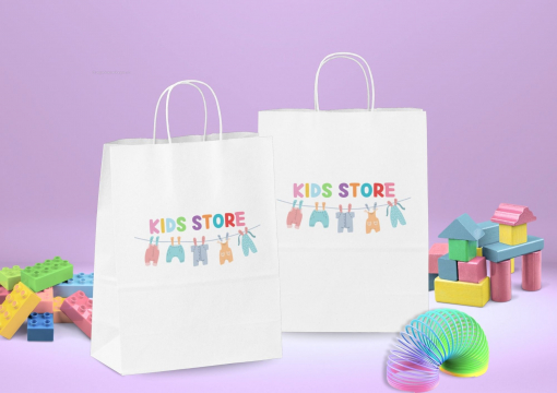 Sacs papier kraft avec anses rondes | Paysdesenveloppes.ch