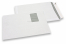 Enveloppes blanches standards, 229 x 324 mm, papier 100 gr, fenêtre à gauche 45 x 90 mm, position de la fenêtre à 20 du gauche et 60 mm du haut, fermeture avec bande adhésive | Paysdesenveloppes.ch