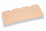 Étiquettes américaines cartonnées - Marron 35 x 70 mm | Paysdesenveloppes.ch