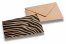 Enveloppes décoratives en papier kraft - Motifs Zebra | Paysdesenveloppes.ch