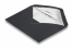Enveloppes doublées noir - doublure argent | Paysdesenveloppes.ch