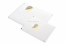 Pastilles adhésives brillantes - blanc | Paysdesenveloppes.ch