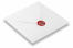 Sceaux en cire - Rose sur l'enveloppe | Paysdesenveloppes.ch
