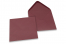 Enveloppes colorées pour cartes de voeux - bordeaux, 155 x 155 mm | Paysdesenveloppes.ch