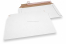 Enveloppes carton ondulé blanc - 250 x 410 mm | Paysdesenveloppes.ch