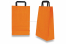 Sacs papier kraft avec anses plates - orange | Paysdesenveloppes.ch