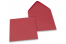Enveloppes colorées pour cartes de voeux - rouge foncé, 155 x 155 mm | Paysdesenveloppes.ch