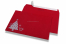 Enveloppes colorées pour Noël - Rouge, avec sapin de Noël | Paysdesenveloppes.ch