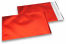 Enveloppes aluminium métallisées mat - rouge 180 x 250 mm | Paysdesenveloppes.ch