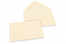 Enveloppes colorées pour cartes de voeux - blanc ivoire, 125 x 175 mm | Paysdesenveloppes.ch
