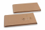 Enveloppes à fermeture Japonaise - 110 x 220 x 25 mm, marron | Paysdesenveloppes.ch
