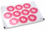 Pastilles adhésives thème naissance - pieds rose | Paysdesenveloppes.ch