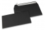 Enveloppes papier colorées - Noir, 110 x 220 mm | Paysdesenveloppes.ch