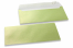 Enveloppes de couleurs nacrées - Vert lime, 110 x 220 mm | Paysdesenveloppes.ch