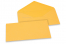 Enveloppes colorées pour cartes de voeux - jaune or, 110 x 220 mm | Paysdesenveloppes.ch