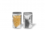 Sachets stand-up métalliques transparents - argent métallisé, 110 x 185 x 70 mm - 250 ml | Paysdesenveloppes.ch