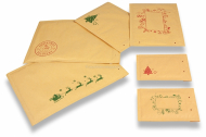 Enveloppes à bulles marron pour Noël | Paysdesenveloppes.ch