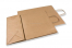 Sacs papier kraft avec anses rondes - brun, 320 x 140 x 420 mm, 100 gr | Paysdesenveloppes.ch