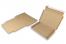 Boîte postale pliante extra-plate avec bande adhésive - 310 x 220 x 25 mm (A4), marron | Paysdesenveloppes.ch