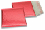 Enveloppes à bulles ECO métallique - rouge 165 x 165 mm | Paysdesenveloppes.ch