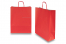 Sacs papier kraft avec anses rondes - rouge vif, 320 x 120 x 410 mm, 100 gr | Paysdesenveloppes.ch