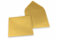 Enveloppes colorées pour cartes de voeux - or métallisé, 155 x 155 mm | Paysdesenveloppes.ch
