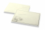 Enveloppes pour faire-part de décès - Crème + tulipe blanche | Paysdesenveloppes.ch