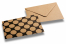Enveloppes décoratives en papier kraft - Motifs ronds | Paysdesenveloppes.ch