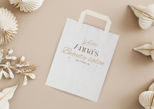 Sacs papier kraft avec anses plates | Paysdesenveloppes.ch