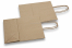 Sacs papier kraft avec anses rondes - brun rayé, 180 x 80 x 220 mm, 90 gr | Paysdesenveloppes.ch