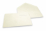 Enveloppes artisanales papier à bords frangés - rabat pointu gommé, sans doublure intérieure | Paysdesenveloppes.ch