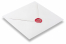 Sceaux en cire - Coeur sur l'enveloppe | Paysdesenveloppes.ch