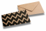 Enveloppes décoratives en papier kraft - Motifs ondulés | Paysdesenveloppes.ch