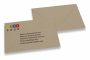 Enveloppes recyclées pour cartes de voeux avec impression des adresses