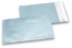 Enveloppes aluminium métallisées mat - bleu glacial 114 x 162 mm | Paysdesenveloppes.ch