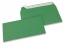 Enveloppes papier colorées - Vert foncé, 110 x 220 mm | Paysdesenveloppes.ch