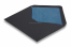 Enveloppes doublées noir - doublure bleu | Paysdesenveloppes.ch