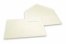 Enveloppes artisanales papier à bords frangés - rabat pointu gommé, sans doublure intérieure | Paysdesenveloppes.ch