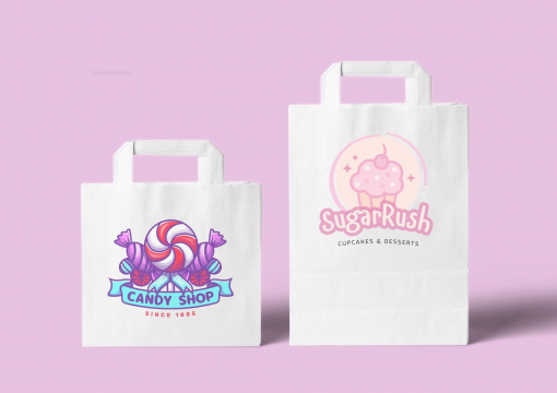 Sacs papier kraft avec anses plates | Paysdesenveloppes.ch