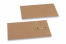 Enveloppes à fermeture Japonaise - 110 x 220 mm, marron | Paysdesenveloppes.ch