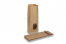Sachets kraft marron - 105 x 65 x 298 mm avec fenêtre, 500 ml | Paysdesenveloppes.ch