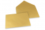 Enveloppes colorées pour cartes de voeux - or métallisé, 162 x 229 mm | Paysdesenveloppes.ch
