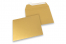 Enveloppes papier colorées - Or métallisé, 160 x 160 mm | Paysdesenveloppes.ch