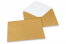 Enveloppes colorées pour cartes de voeux - or, 162 x 229 mm | Paysdesenveloppes.ch