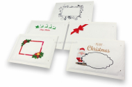 Enveloppes à bulles blanches pour Noël | Paysdesenveloppes.ch