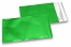 Enveloppes aluminium métallisées mat - vert 114 x 162 mm | Paysdesenveloppes.ch