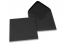 Enveloppes colorées pour cartes de voeux - noir, 155 x 155 mm | Paysdesenveloppes.ch