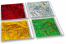 Enveloppes aluminium métallisées colorées - holographique  | Paysdesenveloppes.ch