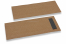 Pochettes à couverts marron sans incision + gris foncé serviette en papier | Paysdesenveloppes.ch