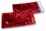Enveloppes aluminium métallisées colorées - rouge holographique 114 x 229 mm | Paysdesenveloppes.ch